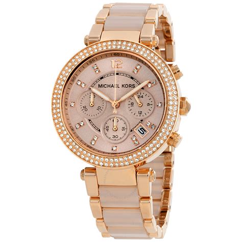 michael kors mk5896 parker ladies watch|Michael Kors parker rose watch.